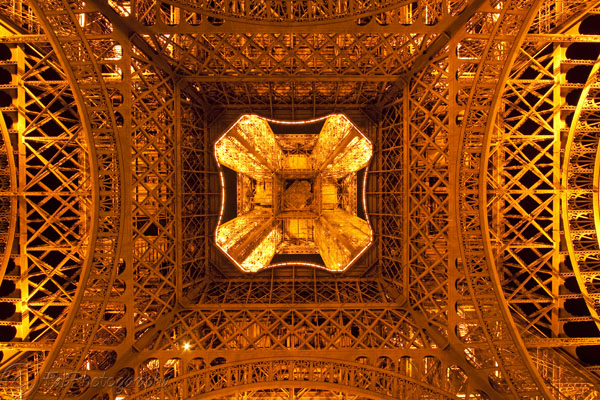 Eiffel Tower Straight Up